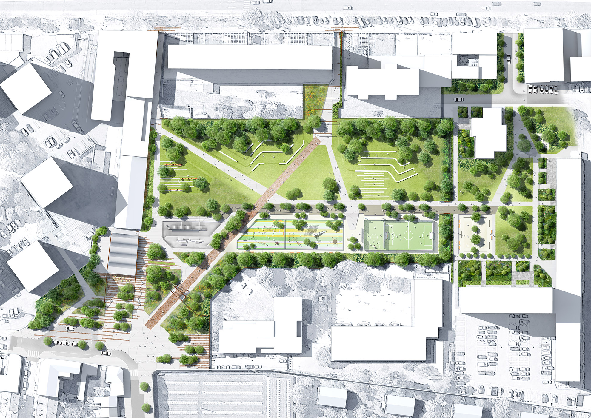 Diderot Park | City Of Pantin | Urban Design Lab 2022