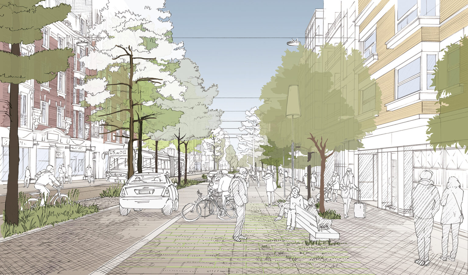 Urbanism, Landscape, Masterplan, urban mobility, walkability