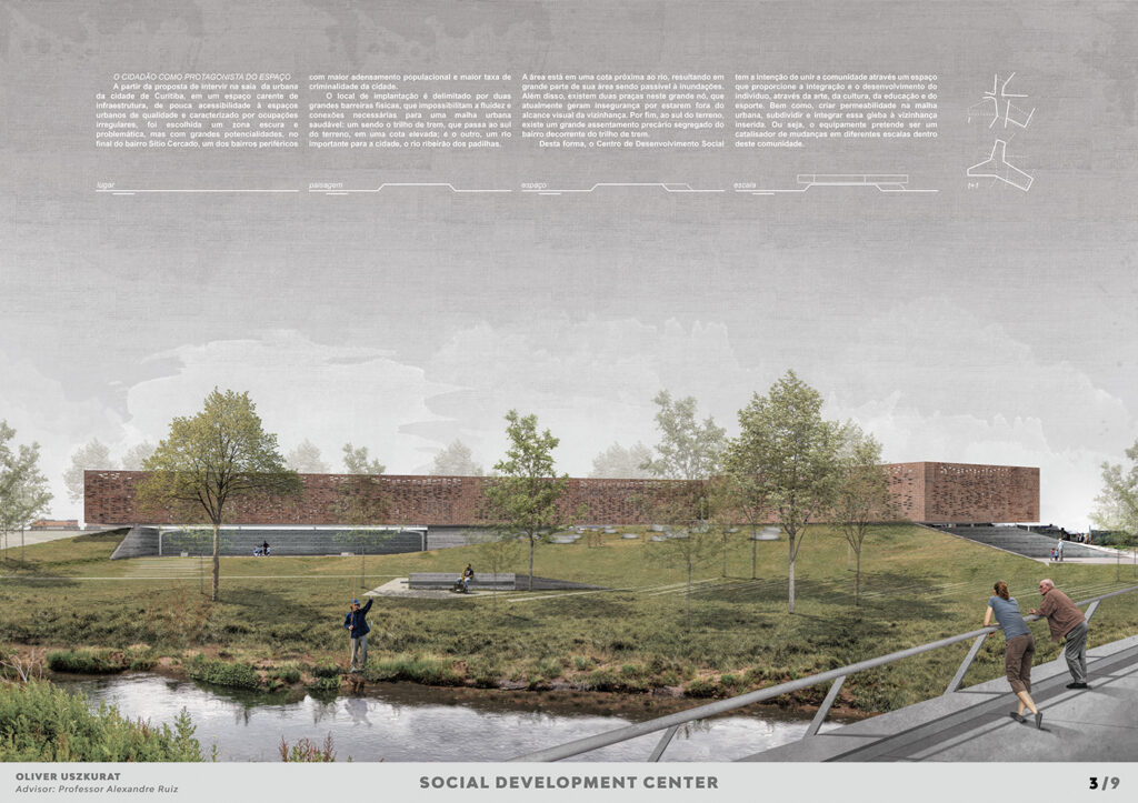 Architecture thesis, community center, public infrastructure, urbanism, Sustainable Design