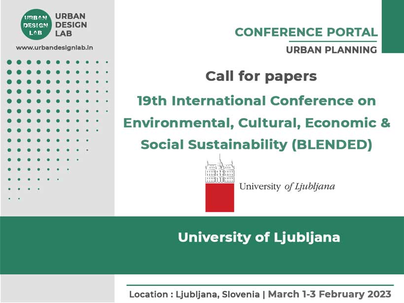 19th International Conference on Environmental, Cultural, Economic & Social Sustainability (BLENDED)
