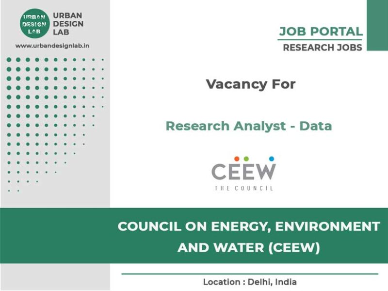 Research Analyst Data CEEW, Delhi