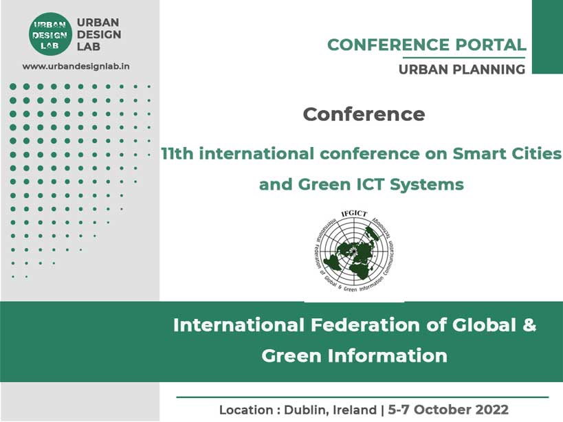 Smartgreens 2022 |  یازدهمین کنفرانس بین المللی شهرهای هوشمند و سیستم های ICT سبز