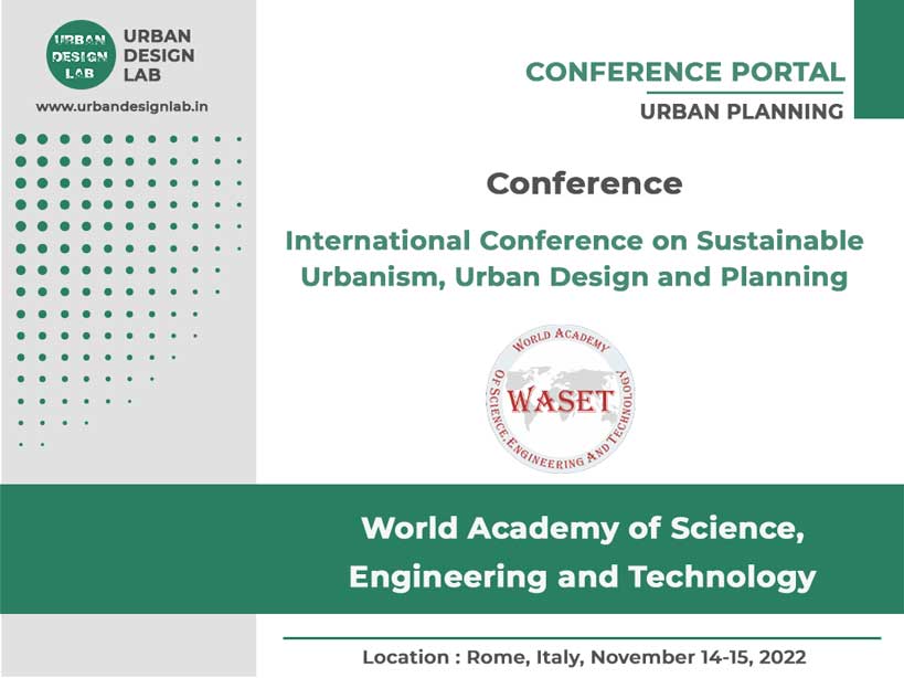 International Conference on Sustainable Urbanism, Urban Design and Planning