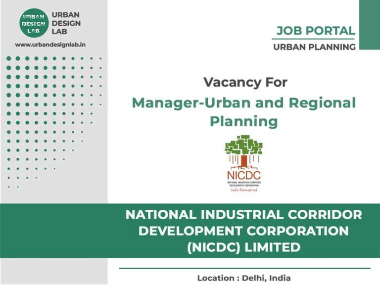 Manager-Urban And Regional Planning | National Industrial Corridor ...