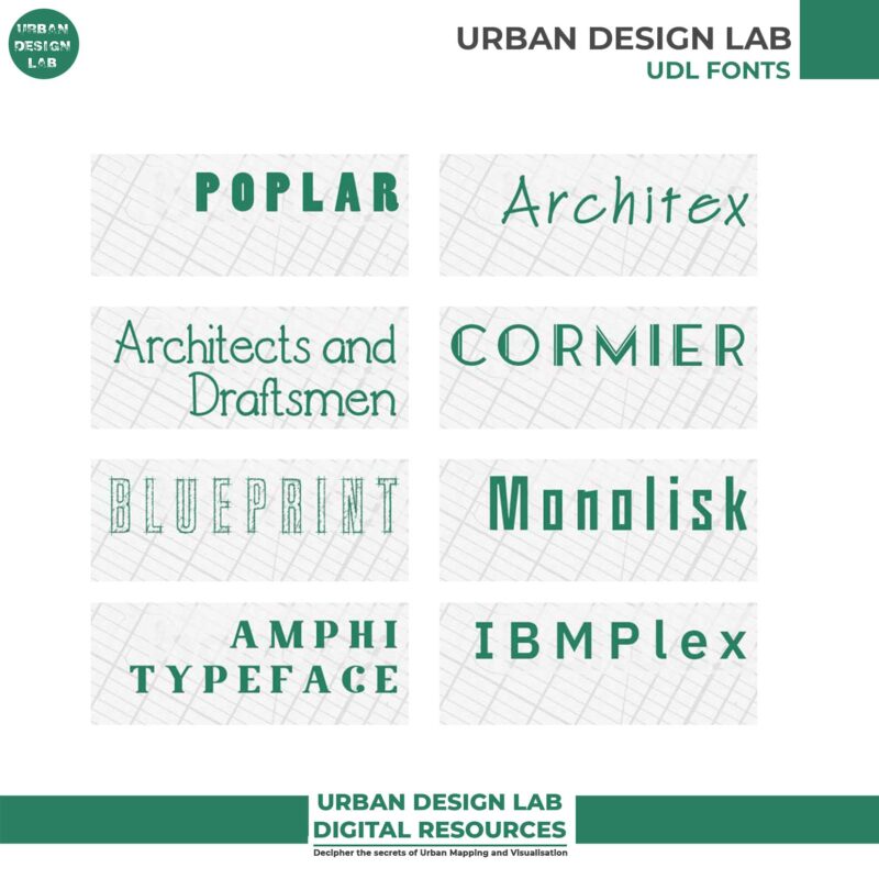 Free Fonts for Urban Designers and Planners 2