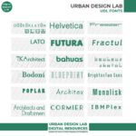 Free Fonts for Urban Designers and Planners