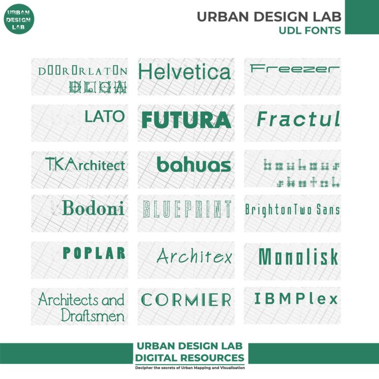 Free Fonts for Urban Designers and Planners