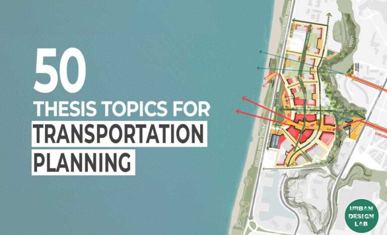 transportation planning thesis topics india