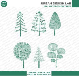 Free 18 High-Quality PNG Tree Outlines for Architecture Illustration - Image 2