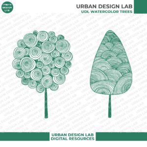 Free 18 High-Quality PNG Tree Outlines for Architecture Illustration - Image 4