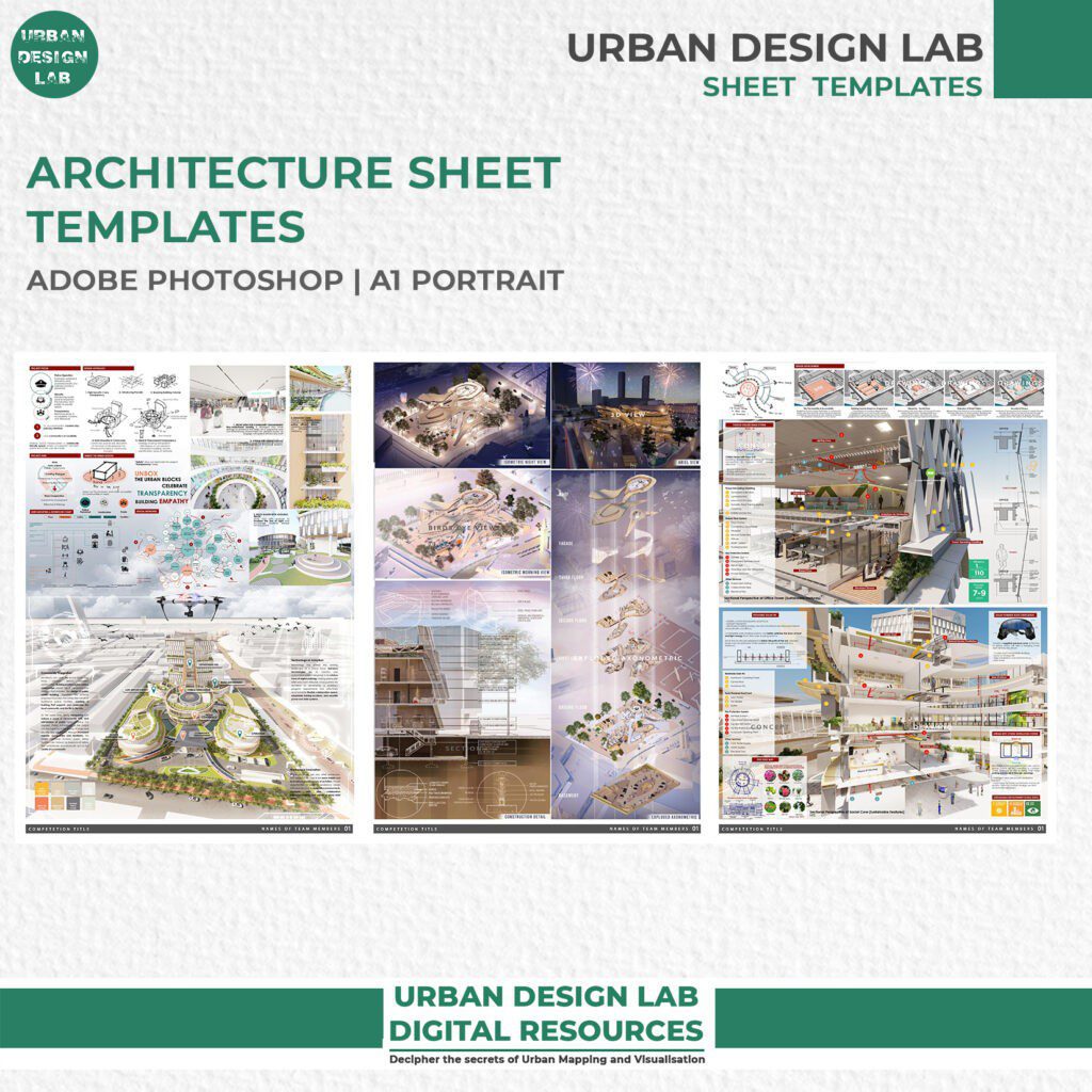 architecture presentation sheet photoshop free download