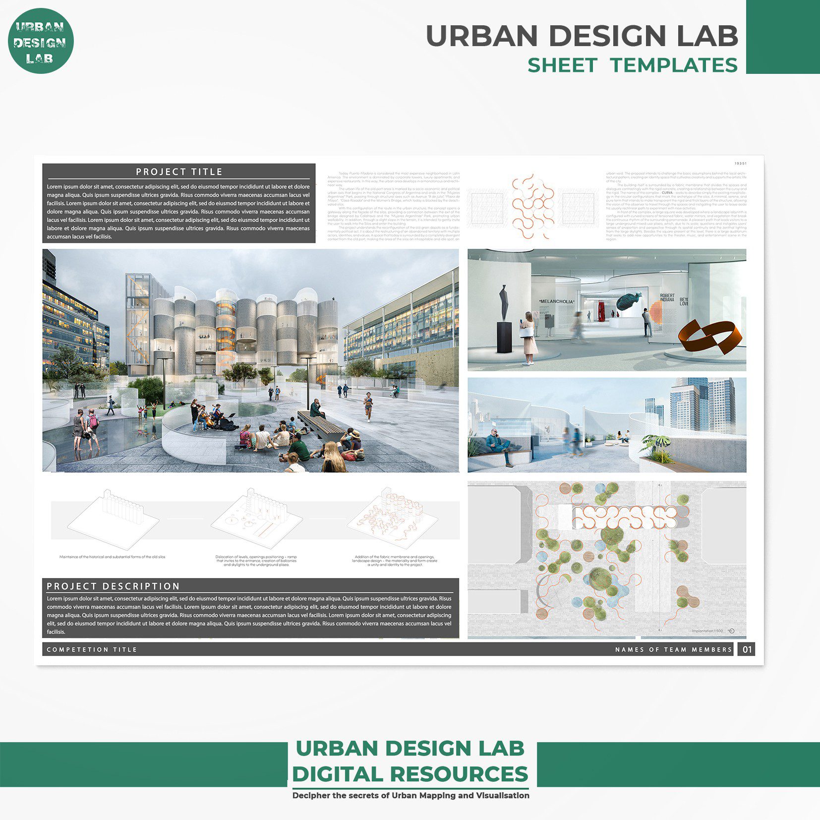 architecture presentation layout template