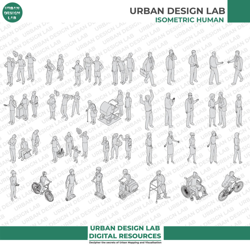 52 Isometric Human Cutouts for Architecture Diagrams 1