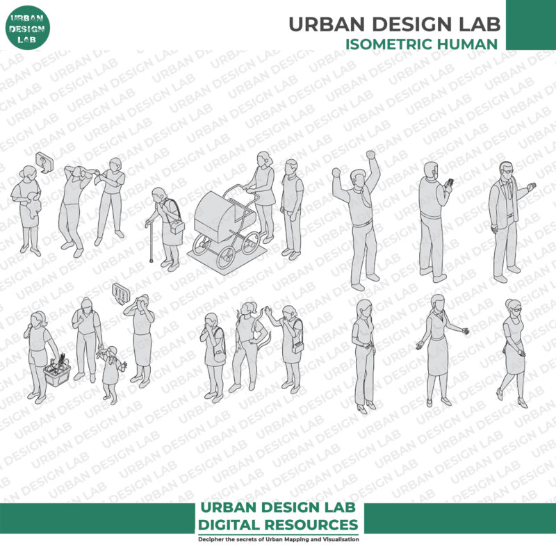 52 Isometric Human Cutouts for Architecture Diagrams 4