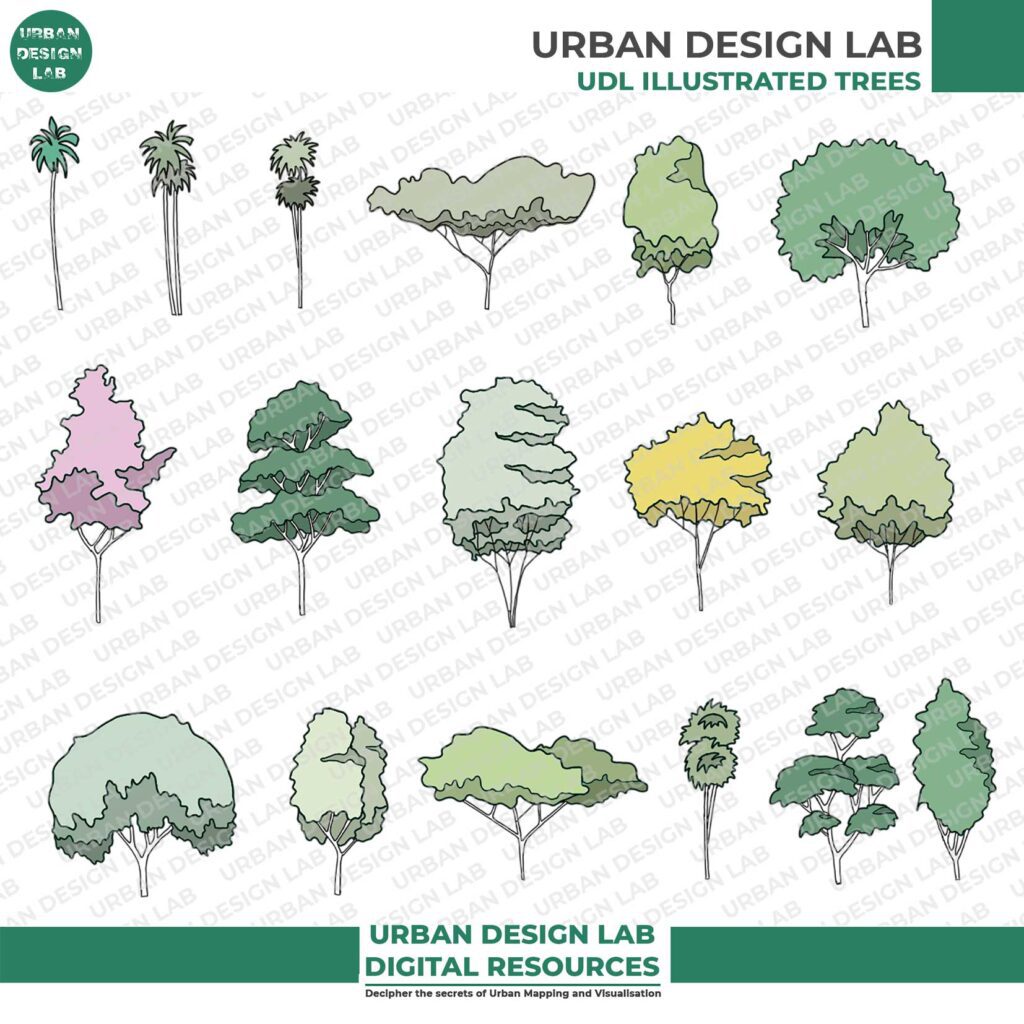 17 Illustarted Trees for Architecture Drawing