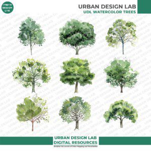 Download 32 Transparent Watercolor Elevation Tree PNGs - Image 3