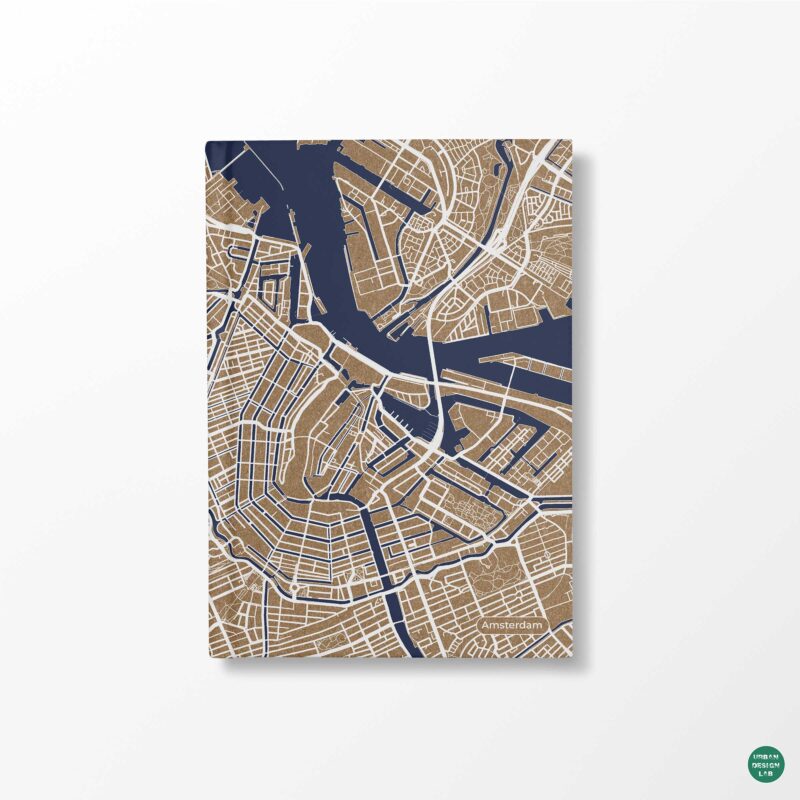 Amsterdam City Map Diary - Hardcover 1