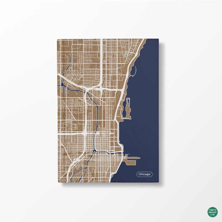 Chicago City Map Diary – Hardcover