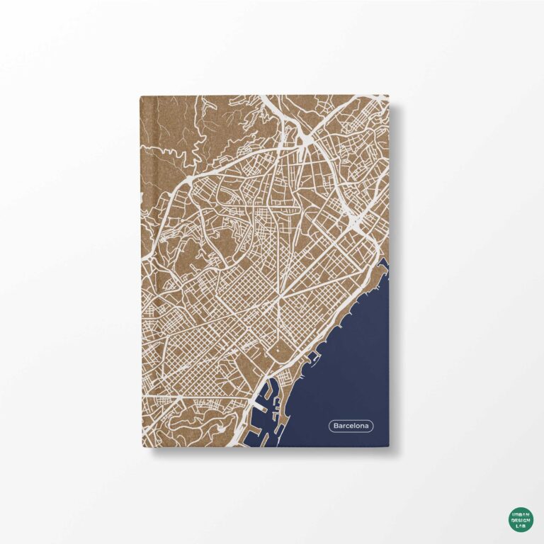 Barcelona City Map Diary – Hardcover