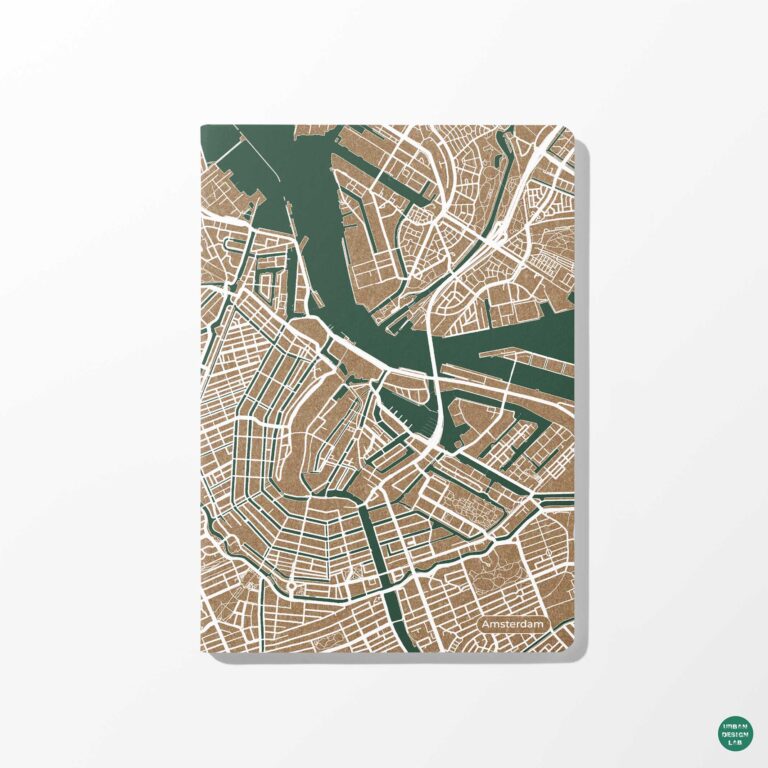 Amsterdam City Map Diary – Paperback