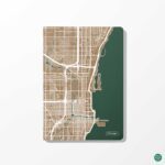 Chicago City Map Diary – Paperback