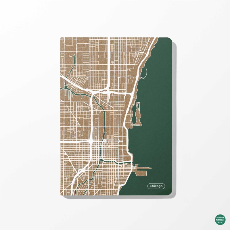 Chicago City Map Diary - Paperback 1