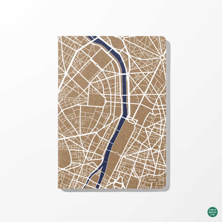 Paris City Map Diary – Paperback