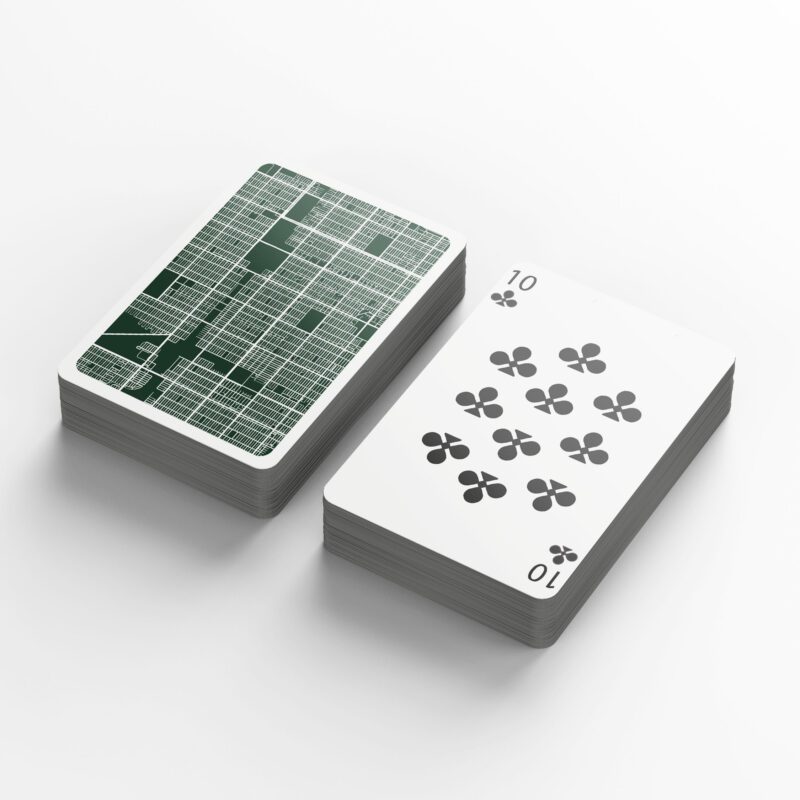 Playing Cards Deck - City Maps Style 3