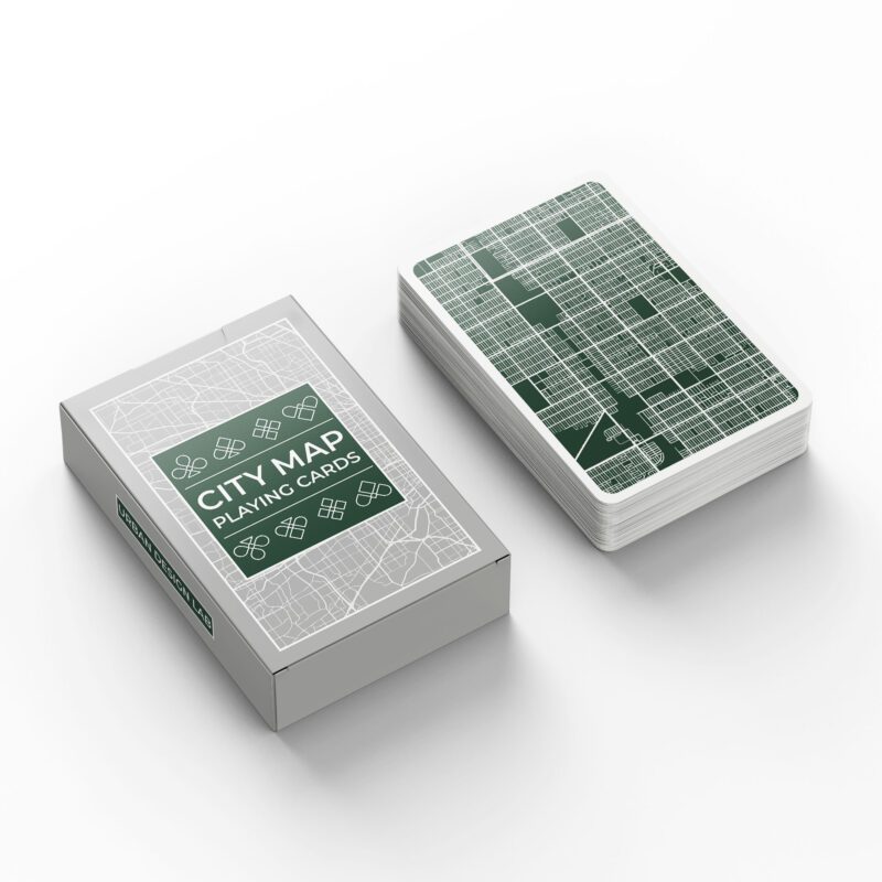 Playing Cards Deck - City Maps Style 4