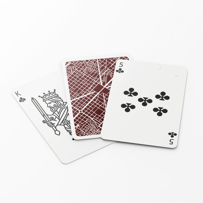 Playing Cards Deck - City Maps Style 2