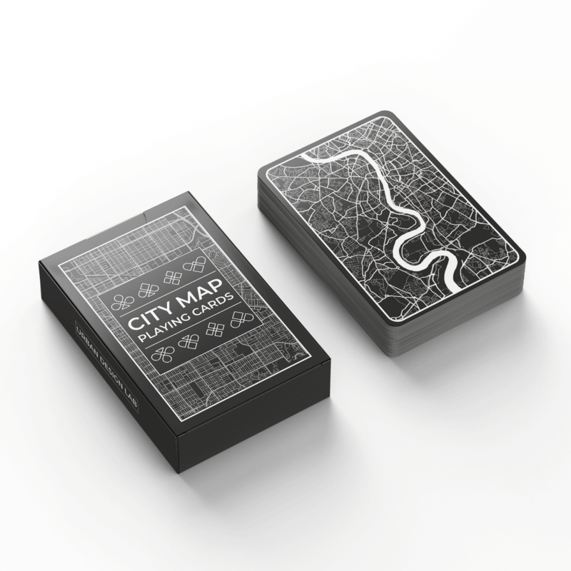 Playing Cards Deck - City Maps Classic 2