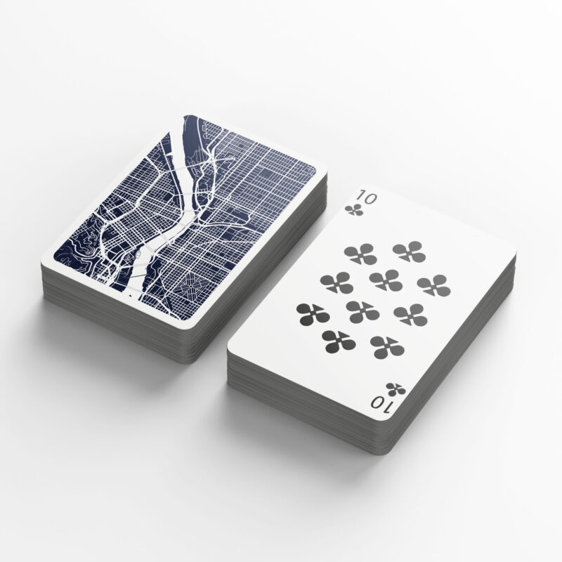 Playing Cards Deck - City Maps Style 3