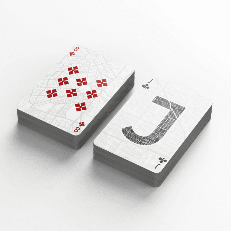 Playing Cards Deck - City Maps 9