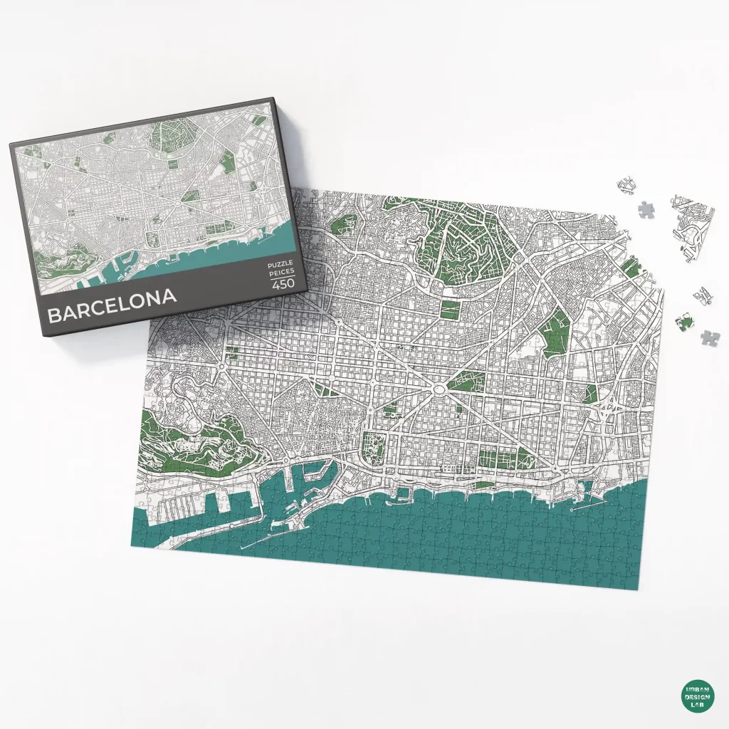 City Map Jigsaw Puzzle – Barcelona