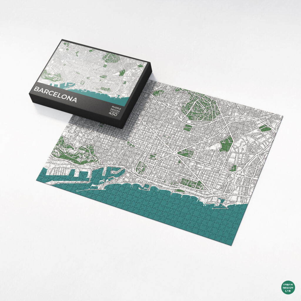City Map Jigsaw Puzzle – Barcelona