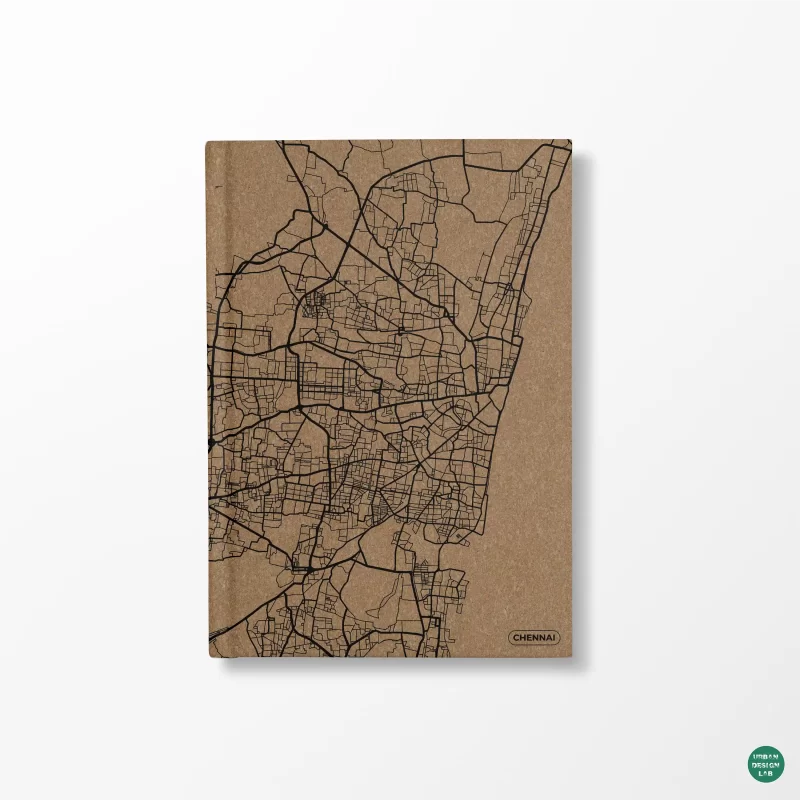 A5 Diary Hardcover - Chennai Map