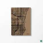A5 Diary Hardcover – Chicago Map