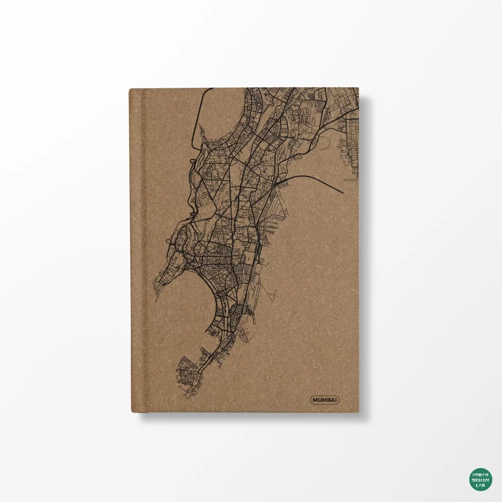 A5 Diary Hardcover – Mumbai Map