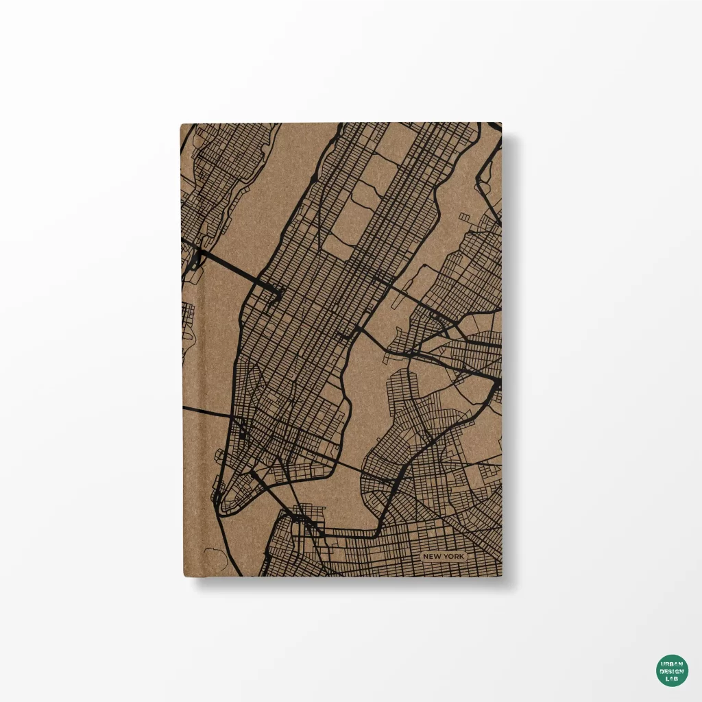 A5 Diary Hardcover – New York Map