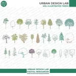 High-Quality Free Vector Tree Illustrations for Adobe Illustrator