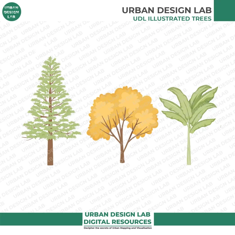 Free Vector Tree Illustrations for Architecture Drawings 3