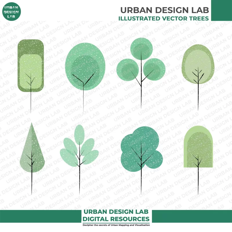 Architecture Tree Vectors & Illustrations 2