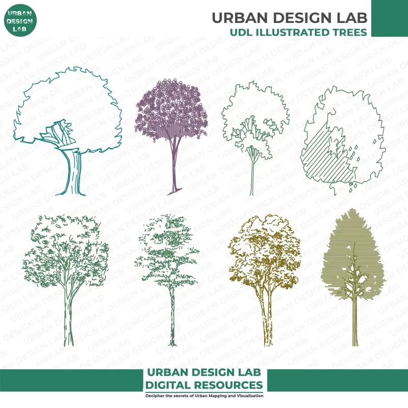 High-Quality Free Vector Tree Illustrations for Adobe Illustrator 2