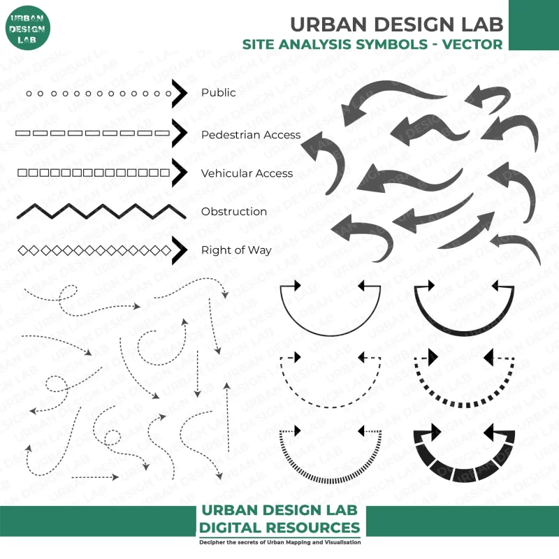 Architecture Site Analysis Symbols | Adobe Illustrator 3