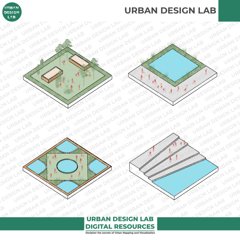 Axonometric Diagram Pack – Fully Editable Landscape Architecture Visuals - Image 4