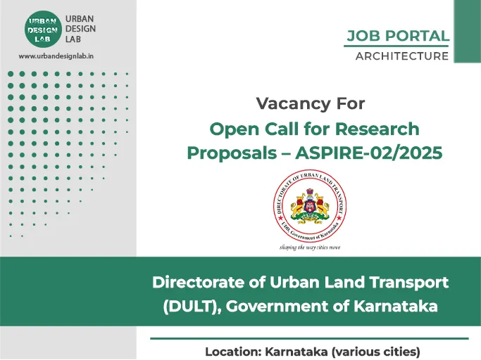 Apply for Research Grants in Urban Transport – ASPIRE 2025 by DULT Karnataka