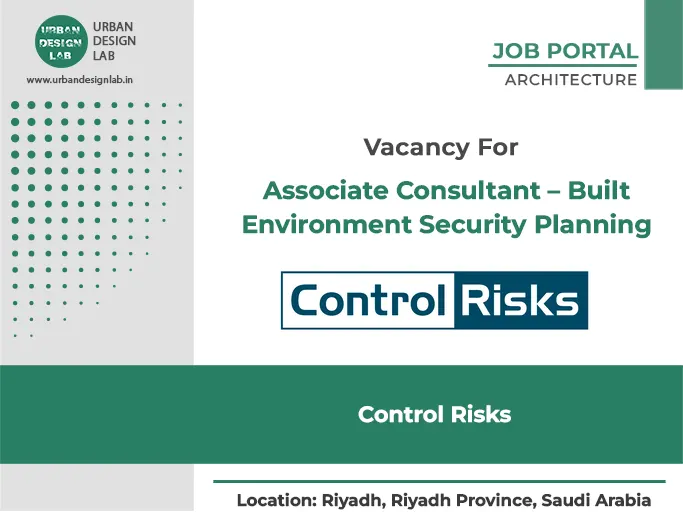 Urban Planning & Security Consulting Job in Riyadh – Apply Now