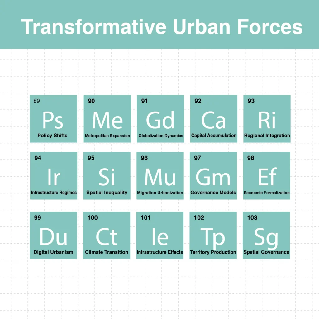 Periodic Table for Urban Design and Planning Elements 7