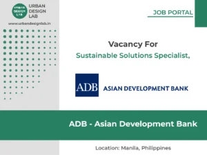 ADB Hiring Sustainable Solutions Specialist Manila