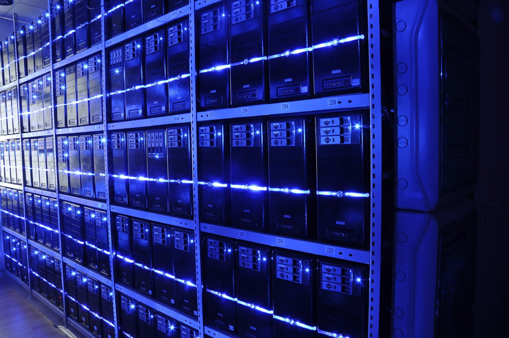 Thane’s Data Centre Dispute: Who Decides Where the AI Economy Gets Built? 5 Server racks within the BalticServers data centre, illustrating the physical equipment underlying digital computing services